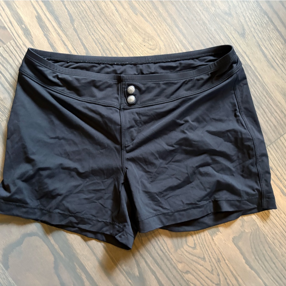 Athleta Black Vital Swim Shorts Board Shorts Size Medium